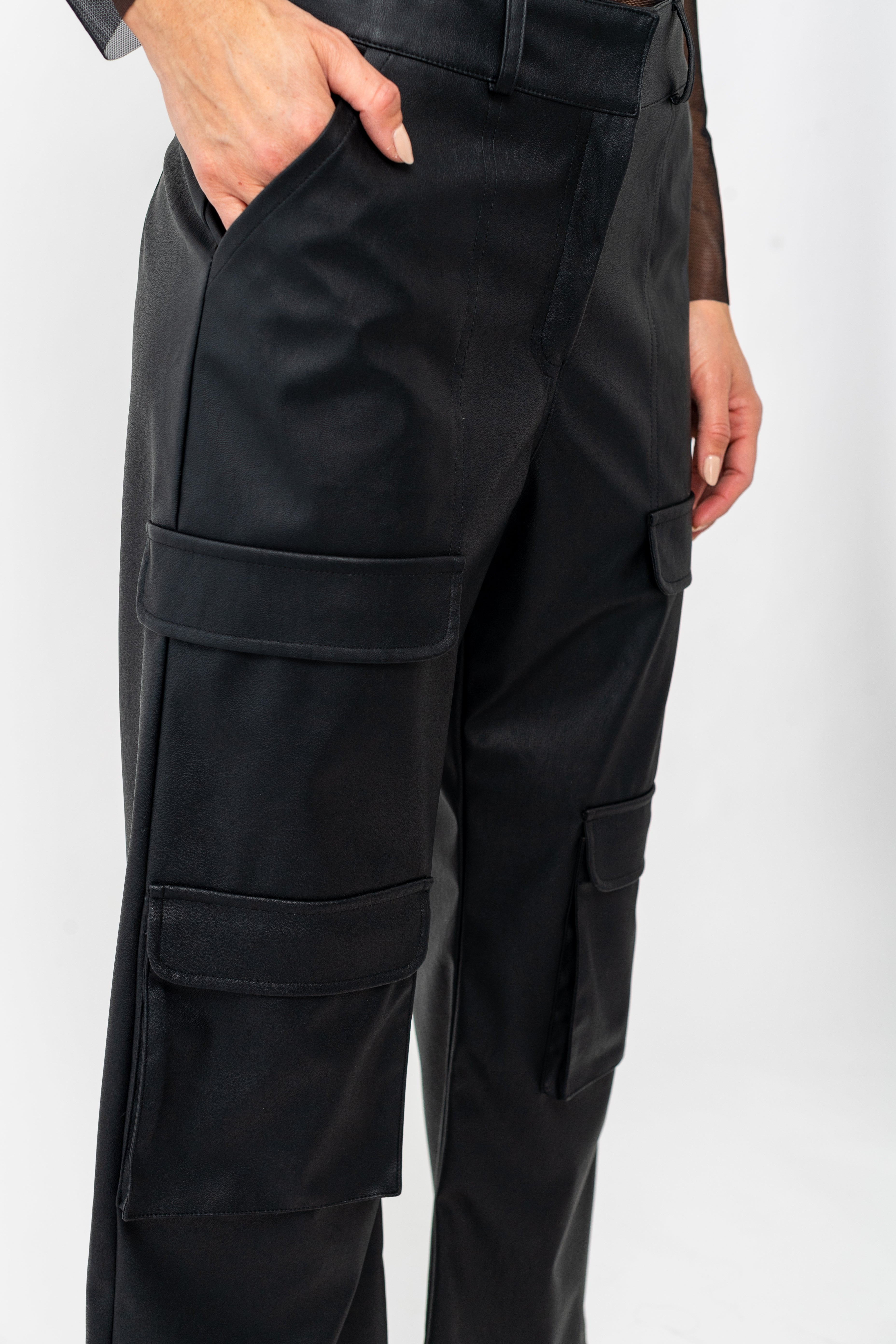 BA Waxed Wide Leg Cargo Pant