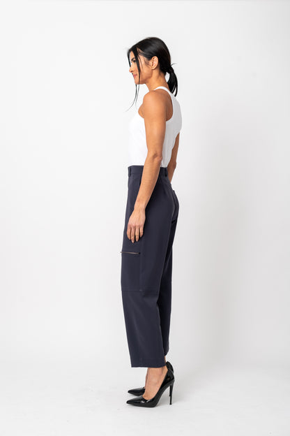 Utility Cropped Zipper Pant