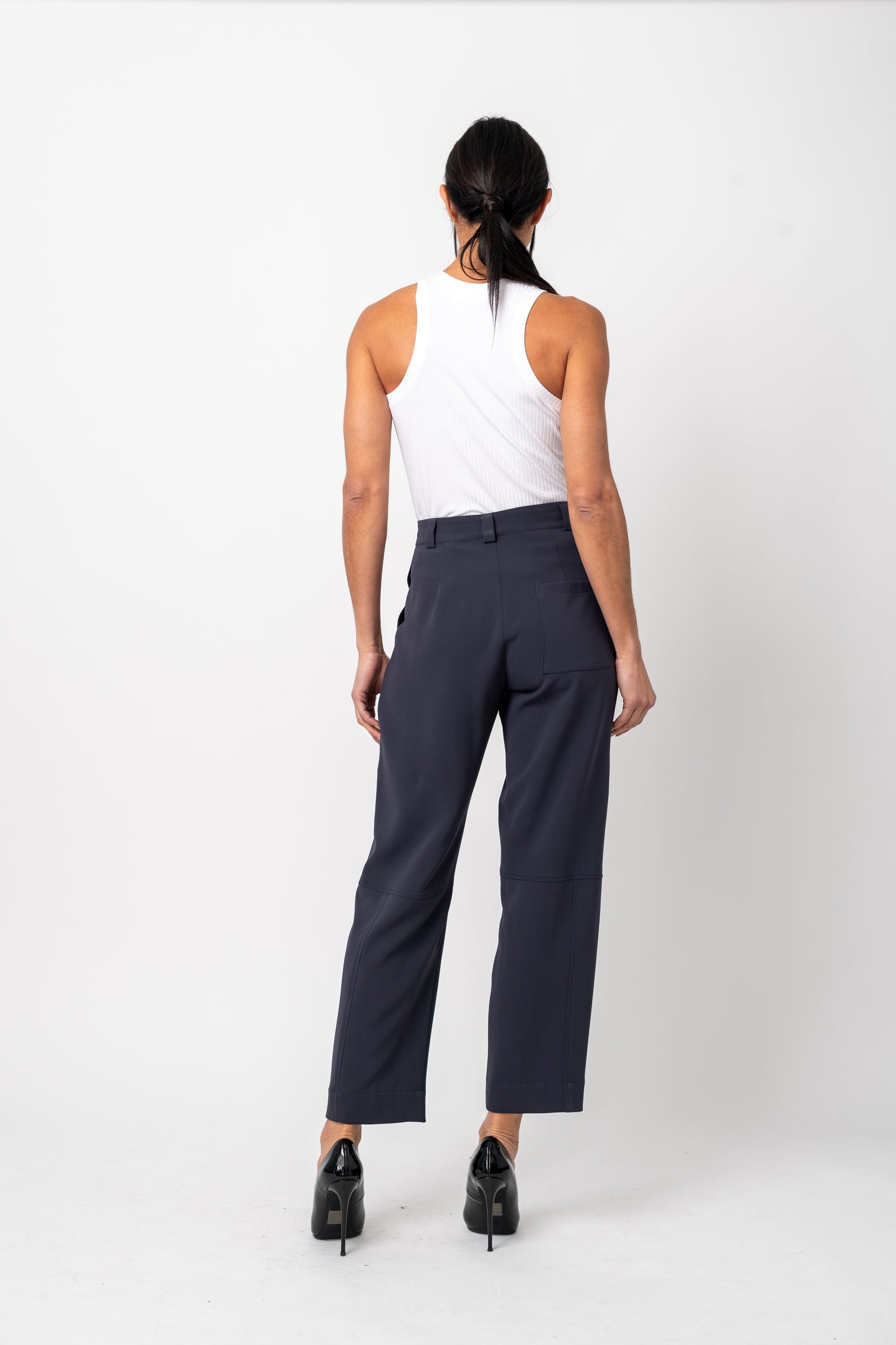 Utility Cropped Zipper Pant