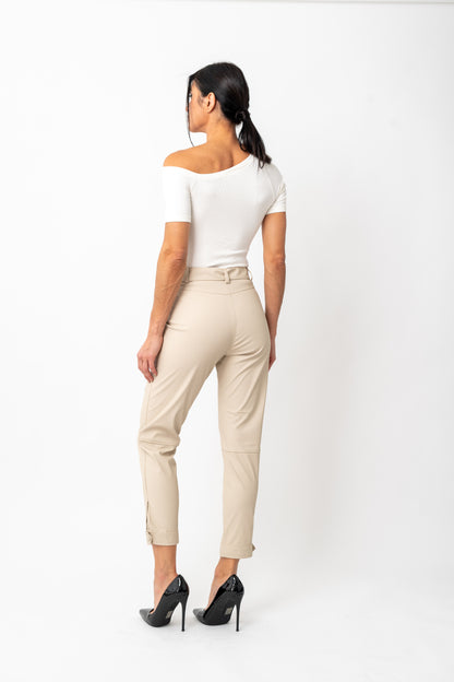 Slouchy Vegan Cropped Pant