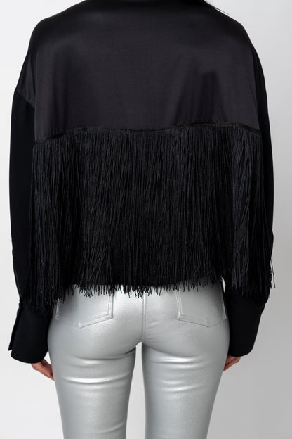 Boyfriend Fringe Blouse