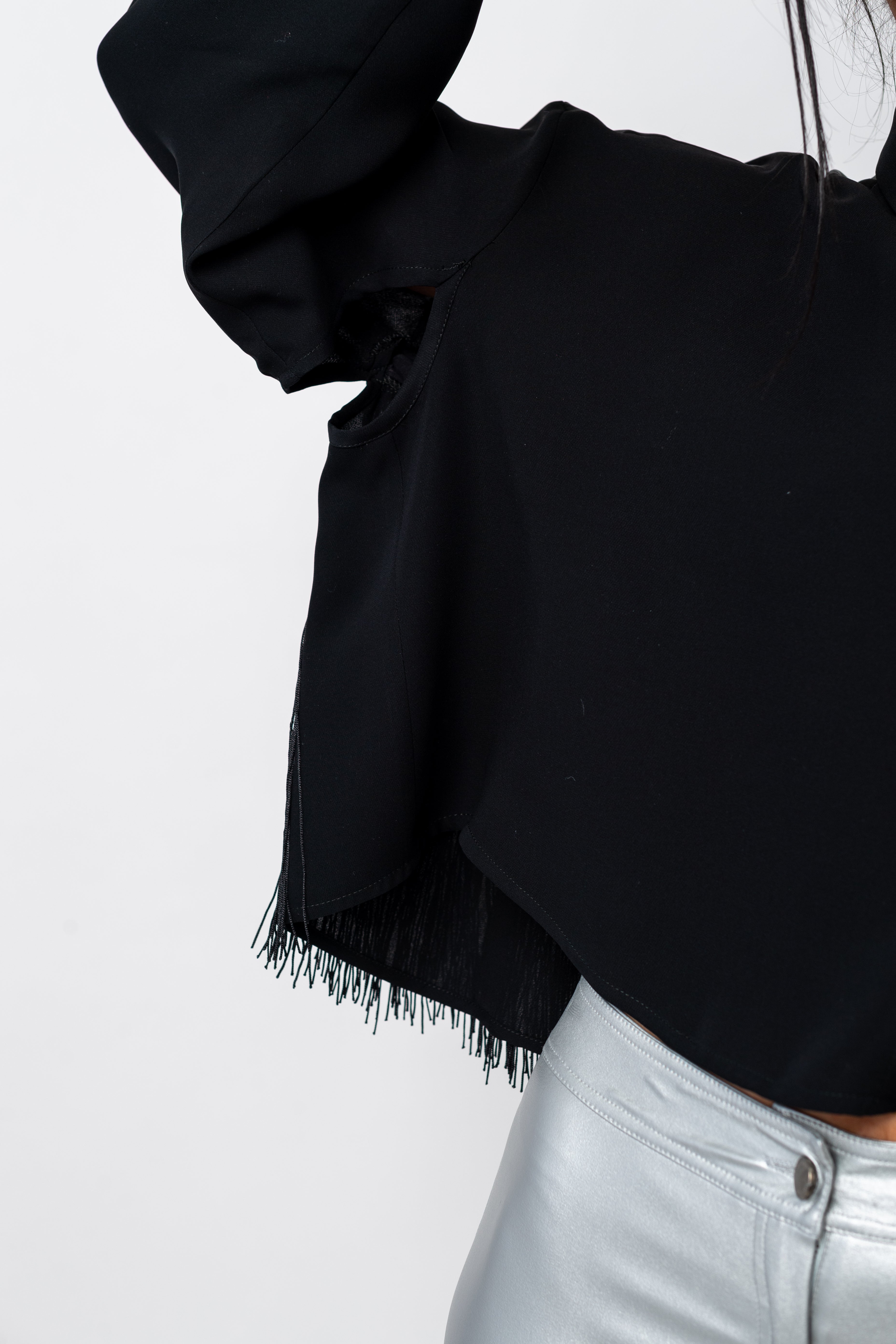 Boyfriend Fringe Blouse